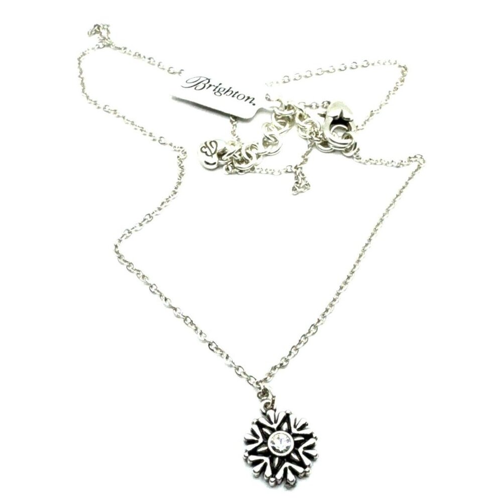 Brighton Arctica Snowflake Crystal Winter Holiday Christmas Necklace 18” NWT